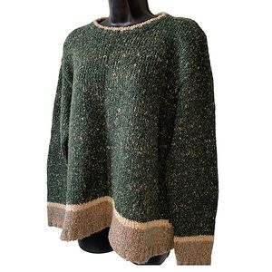 Retro New York Laundry 90s knit Sweater Green Size XL